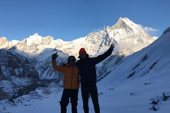 Annapurna base camp trek 5 Days - Annapurna Base Camp day: the classic finish, minus the chaos