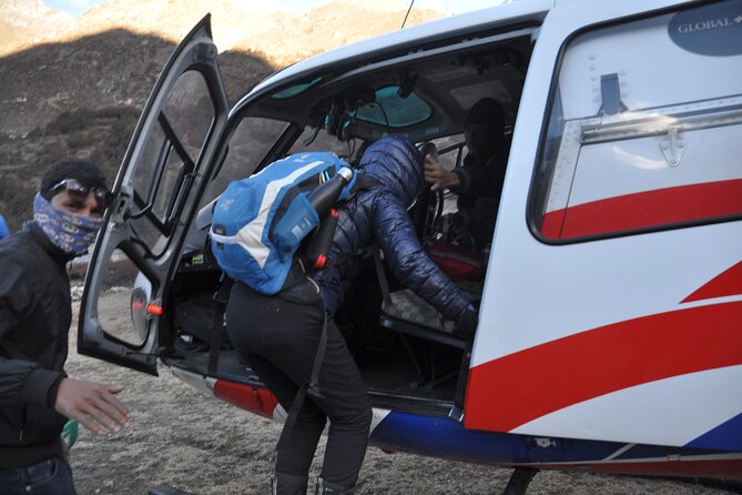 Everest Base Camp Helicopter Tour landing at Hotel Everest View - Lukla stop: a short fuel break with a big meaning
