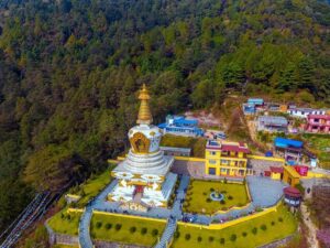 From Kathmandu: 2 Stupas and Kopan Monastery Spiritual Tour - Stop 1: Jamchen Vijaya Stupa for Calm Before the Crowds